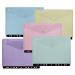 Snopake ReBorn A4 Polyfile Ringbinder Popper Wallet with Press-Stud Closure Pastel PK5 15916 26186SN