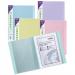 Snopake ReBorn A4 24 Pocket Display Book Pastel PK5 15920 26200SN