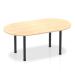 Dynamic Impulse 1800mm Boardroom Table Maple Top Black Post Leg I004178 26244DY