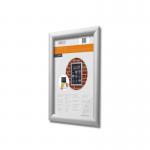 Deflecto A4 Wall Mounted 25mm Aluminium Snap Frame Literature Display Sign Holder Silver Effect Frame - SFA4S 26298DF