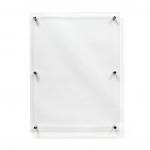 Deflecto A2 Wall Mounted Acrylic Poster Holder Literature Display Sign Holder Crystal Clear - AA2PH1 26319DF