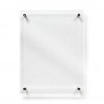 Deflecto A3 Wall Mounted Acrylic Poster Holder Literature Display Sign Holder Crystal Clear - AA3PH1 26326DF