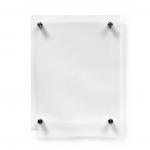 Deflecto A4 Wall Mounted Acrylic Poster Holder Literature Display Sign Holder Crystal Clear - AA4PH1 26333DF