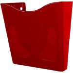 Deflecto A4 Portrait Wall Mounted Document Literature Display Holder with Hanging Bracket Red/Yellow/Green (Pack 3) - CP081YTRYG 26382DF