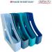 Deflecto Cool Breeze A4 Magazine Files Deep Blue and Aqua (Pack 4) - CP038YTCB 26396DF