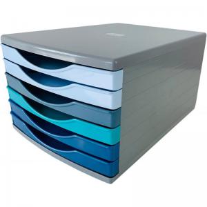 Deflecto Cool Breeze A4 Desktop Drawer Organiser 6 Drawers - 6 x 30mm