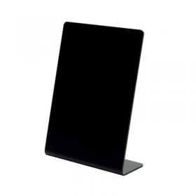 Deflecto A6 Portrait Slanted Countertop Chalkboard Black - SSPA614-2 26459DF