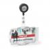 Durable Blue Angel Certified ID Badge Holder for 2 Badges Portrait or Landscape Format Grey (Pack 10) - 898910 26522DR