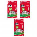 Pritt Original Glue Stick Sustainable Long Lasting Strong Adhesive Solvent Free Value Pack 22g (Pack 6) - Buy 2 Get 1 Free - 1456071 X3 26669XX