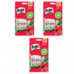 Pritt Original Glue Stick Sustainable Long Lasting Strong Adhesive Solvent Free 11g Mini (Pack 5) - Buy 2 Get 1 Free - 2741298 X3 26676XX