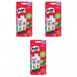 Pritt Original Glue Stick Sustainable Long Lasting Strong Adhesive Solvent Free 22g Medium (Pack 3) - Buy 2 Get 1 Free - 2760891 X3 26683XX