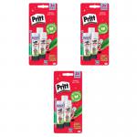 Pritt Original Glue Stick Sustainable Long Lasting Strong Adhesive Solvent Free 22g Medium (Pack 3) - Buy 2 Get 1 Free - 2760891 X3 26683XX