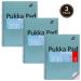 Pukka Pads Metallic Jotta Notepad Wirebound A4 5mm Dotted Grid 4 Hole Punched 200 Perforated Pages Green (Pack 3) - JM018DOT 26732PK