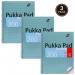 Pukka Pads Metallic Jotta Notepad Wirebound A4 5mm Dotted Grid 4 Hole Punched 200 Perforated Pages Green (Pack 3) - JM018DOT 26732PK