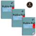 Pukka Pads Metallic Jotta Notepad Wirebound A5 5mm Dotted Grid 200 Perforated Pages Green (Pack 3) - JM021DOT 26739PK
