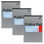 Pukka Pads Metallic Refill Pad Tape Headbound A4 5mm Dotted Grid 4 Hole Punched 160 Pages Green (Pack 3) - REFDOT 26746PK