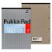 Pukka Pads Metallic Refill Pad Tape Headbound A4 5mm Dotted Grid 4 Hole Punched 160 Pages Green (Pack 3) - REFDOT 26746PK