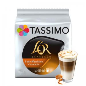 Photos - Coffee Bosch Tassimo LOR Latte Macchiato Caramel  Capsule Pack 8 - 4041301 
