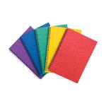 Pukka Pads Pressboard Pad A4 Wirebound Sidebound 120 Pages Feint Ruled Paper Assorted Colours (Pack 10) - 7267-PRS 26760PK