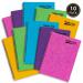 Pukka Pads Pressboard Brights Pad A4 Wirebound Sidebound 120 Pages Feint Ruled Paper Assorted Bright Colours (Pack 10) - 7268-PRS 26767PK