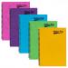 Pukka Pads Pressboard Brights Pad A4 Wirebound Sidebound 120 Pages Feint Ruled Paper Assorted Bright Colours (Pack 10) - 7268-PRS 26767PK