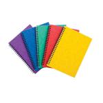 Pukka Pads Pressboard Pad A5 Wirebound Sidebound 120 Pages Feint Ruled Paper Assorted Colours (Pack 10) - 7270-PRS 26781PK