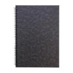 Pukka Pads Pressboard Pad A5 Wirebound Sidebound 120 Pages Feint Ruled Paper Black (Pack 10) - 7276-PRS 26823PK