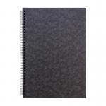 Pukka Pads Pressboard Pad A5 Wirebound Sidebound 120 Pages Feint Ruled Paper Black (Pack 10) - 7276-PRS 26823PK