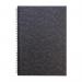 Pukka Pads Pressboard Pad A5 Wirebound Sidebound 120 Pages Feint Ruled Paper Black (Pack 10) - 7276-PRS 26823PK