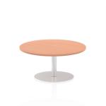 Dynamic Italia 1000mm Poseur Round Table Beech Top 475mm High Leg ITL0136 26825DY