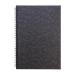 Pukka Pads Pressboard Pad A4 Wirebound Sidebound 120 Pages Feint Ruled Paper Black (Pack 10) - 7277-PRS 26830PK