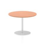 Dynamic Italia 1000mm Poseur Round Table Beech Top 725mm High Leg ITL0142 26832DY
