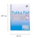 Pukka Pads Irlen Jotta A4 Wirebound 200 Turquoise Perforated Pages Paper Tinted Ruling With Margin (Pack 3) - IRLJOTA4(TURQ) 26837PK