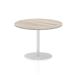 Dynamic Italia 1000mm Poseur Round Table Grey Oak Top 725mm High Leg ITL0147 26853DY