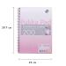 Pukka Pads Irlen Jotta A4 Wirebound 200 Rose Perforated Pages Paper Tinted Ruling With Margin (Pack 3) - IRLJOTA4(ROSE) 26858PK