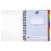 Pukka Pads Vocab Book B5 190 x 250mm Wirebound 520 Word A-Z Multicoloured Dividers White - 9599-VOC 26872PK