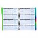 Pukka Pads Vocab Book B5 190 x 250mm Wirebound 520 Word A-Z Multicoloured Dividers White - 9599-VOC 26872PK