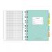 Pukka Pads Study Book B5 181 x 257mm 4 Coloured Dividers 3 Paper Types Includes Revision Cards Grey (Pack1) - 9824-STU 26886PK