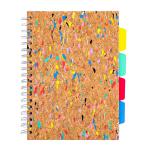 Pukka Planet Cork Project Book B5 181 x 257mm 200 Page 8mm Lined 80gsm Recycled FSC Paper - 9856-SPP 26900PK