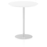 Dynamic Italia 1000mm Poseur Round Table White Top 1145mm High Leg ITL0150 26923DY