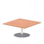 Dynamic Italia 1000mm Poseur Square Table Beech Top 475mm High Leg ITL0346 26951DY