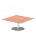 Dynamic Italia 1000mm Poseur Square Table Beech Top 475mm High Leg ITL0346 26951DY