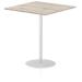 Dynamic Italia 1000mm Poseur Square Table Grey Oak Top 1145mm High Leg ITL0363 26965DY