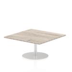 Dynamic Italia 1000mm Poseur Square Table Grey Oak Top 475mm High Leg ITL0351 26972DY
