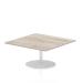 Dynamic Italia 1000mm Poseur Square Table Grey Oak Top 475mm High Leg ITL0351 26972DY