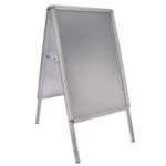 Deflecto A1 Aluminium A-Frame Pavement Display Board with Snap Frame - Silver - PPA110S 27026DF