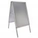 Deflecto A1 Aluminium A-Frame Pavement Display Board with Snap Frame - Silver - PPA110S 27026DF