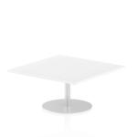 Dynamic Italia 1000mm Poseur Square Table White Top 475mm High Leg ITL0348 27056DY