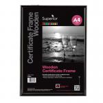 Seco A4 Wooden Certificate Frame Black - WPA4 27082SS