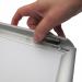 SECO A3 Brushed Aluminium Snap Frame Silver - AM8-A3 27096SS